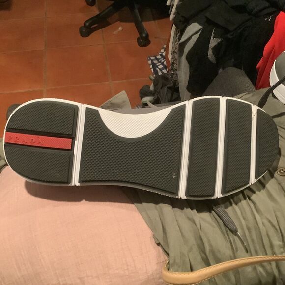 Prada size uk 9.5 us 10.5 tech laced trainer sneaker shoe eu size 44 - Picture 14 of 14